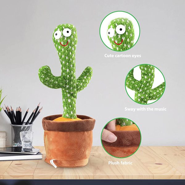 Dancing, Talking Cactus | Tree Cactus Plush Toy For Children, Kids Or Toddlers – With Box